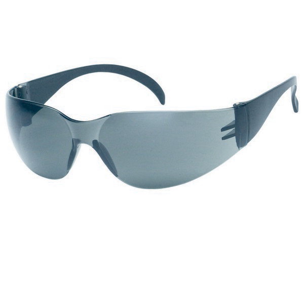 Gray Lens With Black Frame Safety Glasses
